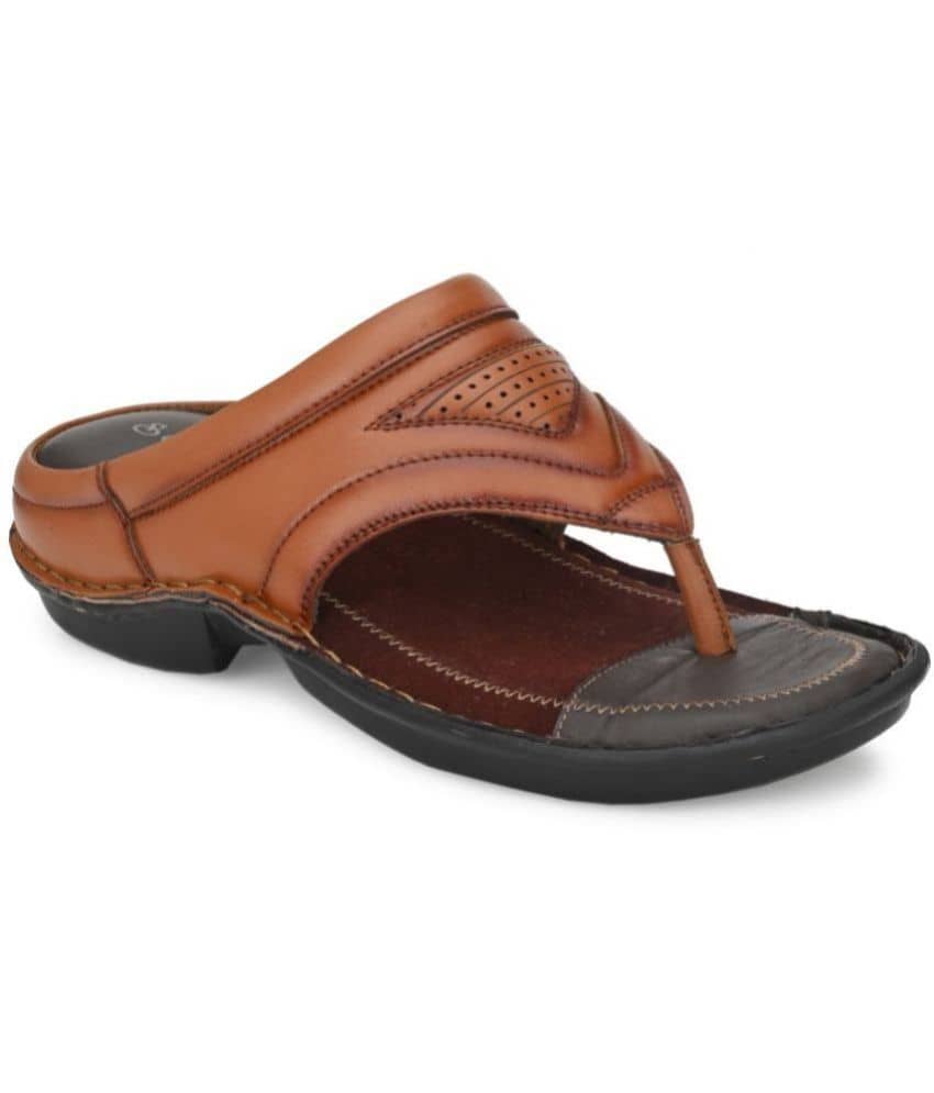 softio - Black Men's Leather Slipper
