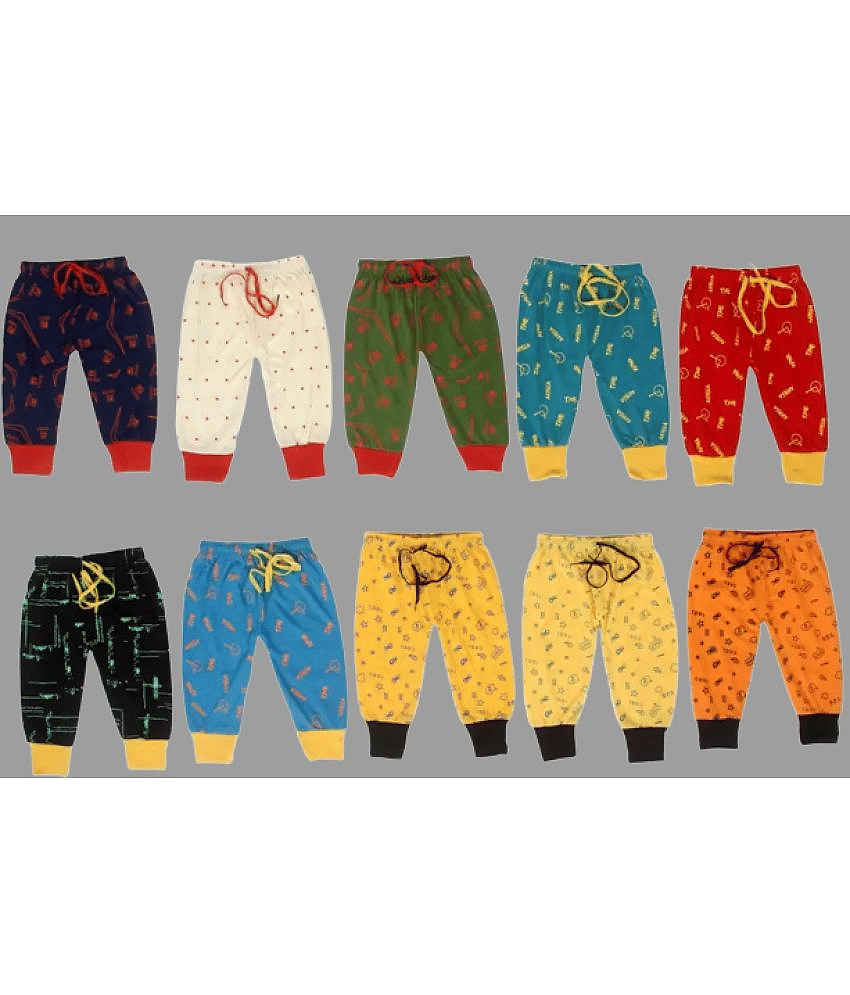 ALUXDON Pack of 10 Boys Cotton Trackpant ( Multi Color ) - Track Pants | Buy online on ZillyBuy