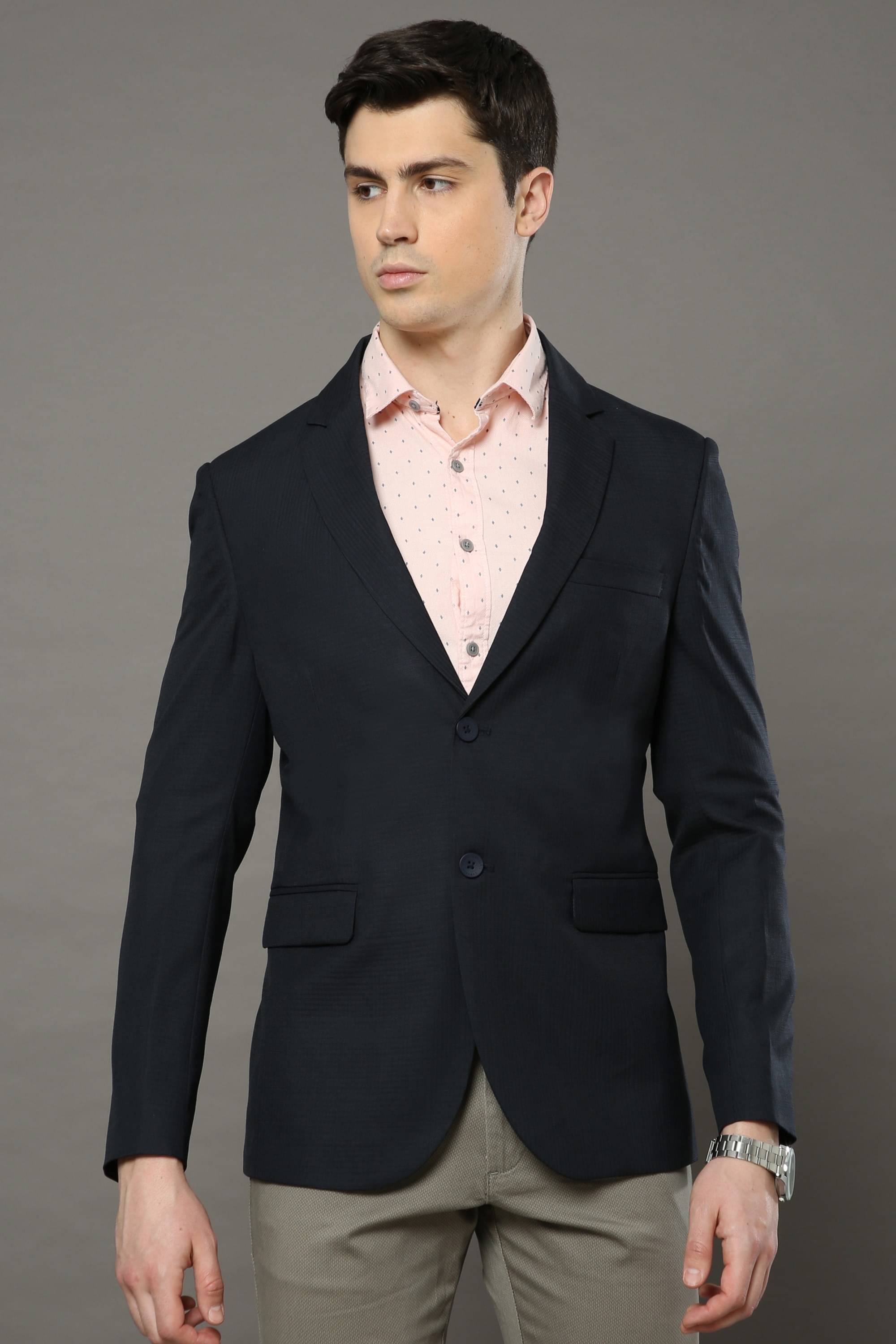 Cool Colors - Blue Polyester Slim Fit Men's Blazer ( Pack of 1 ) Cool Colors - Blue Polyester Slim Fit Men's Blazer ( Pack of 1 )