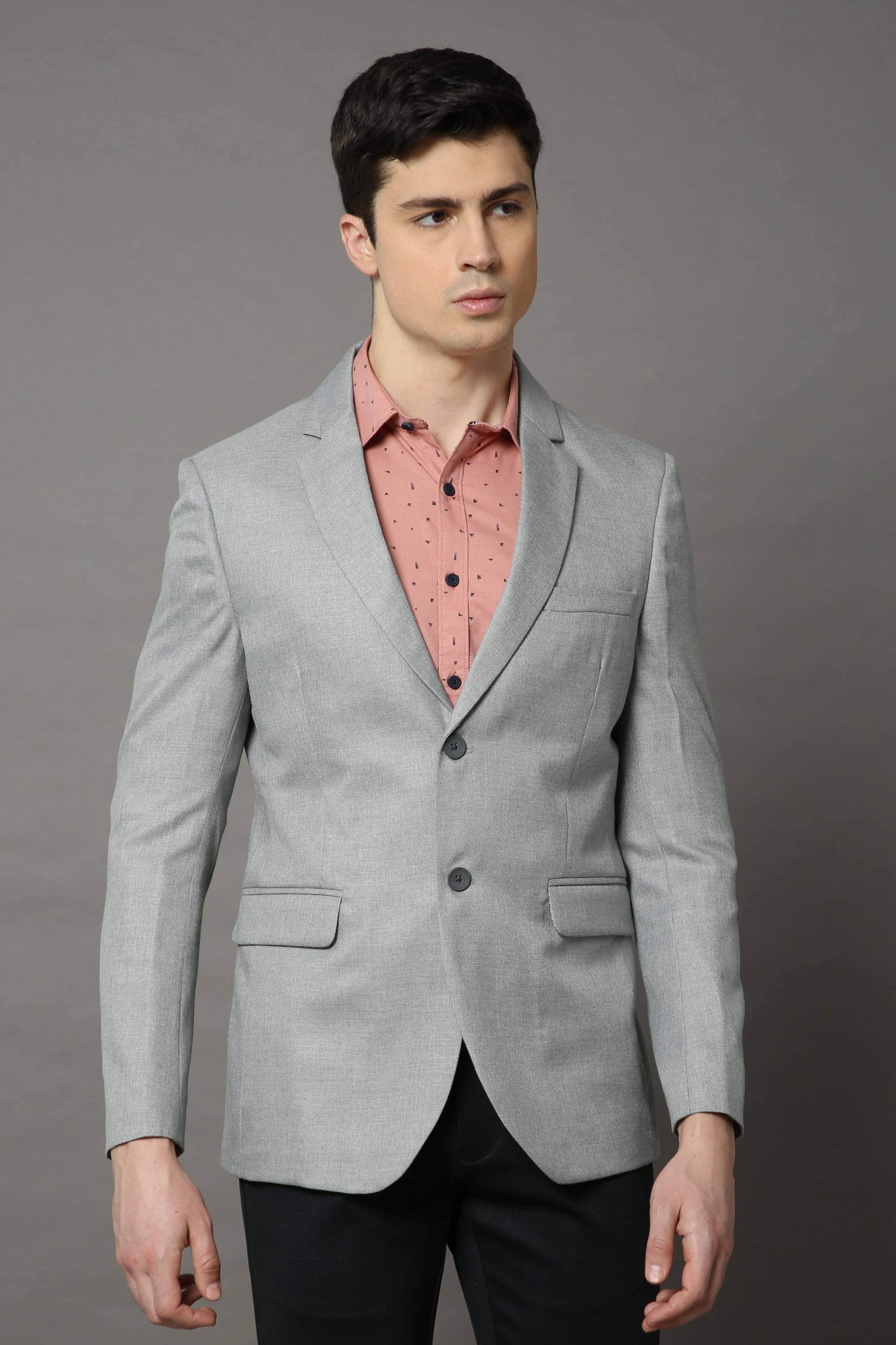     			Cool Colors - Grey Polyester Slim Fit Men's Blazer ( Pack of 1 )