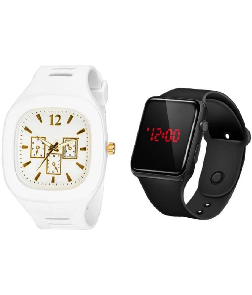     			Cosmic - White Resin Analog Men's Watch