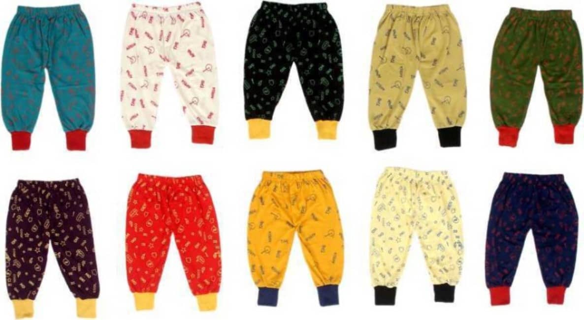 DIAMOND EXPORTER Pack of 10 Baby Boys Cotton Pyjama ( Multi Color ) - Track Pants | Buy online on ZillyBuy