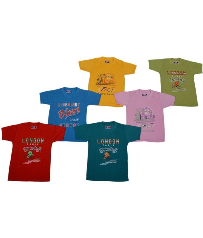     			DIAMOND EXPORTER Pack of 3 Boys Cotton T-Shirt ( Multi Color )