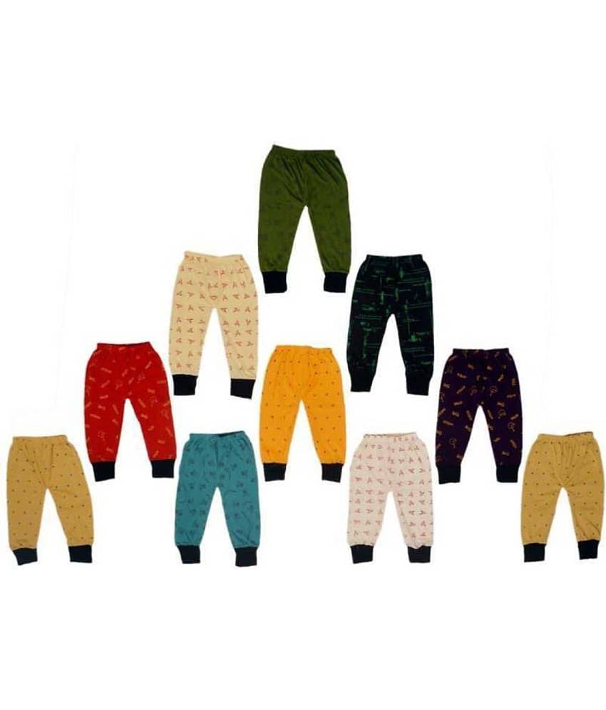 DIAMOND EXPORTER Pack of 10 Boys Cotton Trackpant ( Multicolor ) - Track Pants | Buy online on ZillyBuy