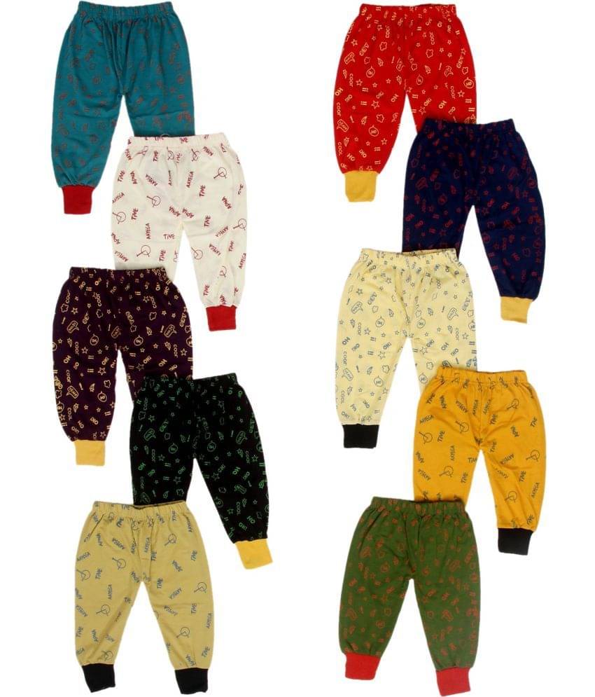 DIAMOND EXPORTER Pack of 10 Baby Boys Cotton Pyjama ( Multi Color ) DIAMOND EXPORTER Pack of 10 Baby Boys Cotton Pyjama ( Multi Color )