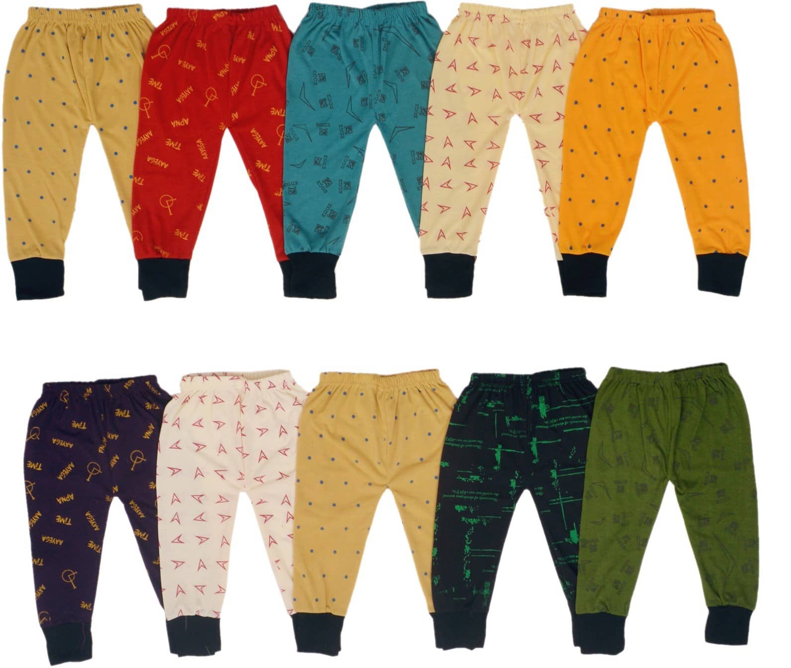 DIAMOND EXPORTER Pack of 10 Boys Cotton Trackpant ( Multi Color ) - Track Pants | Buy online on ZillyBuy