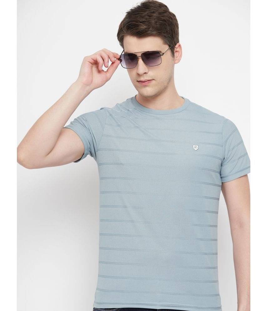     			OGEN Pack of 1 Cotton Blend Regular Fit Men's T-Shirt ( Aqua Blue )