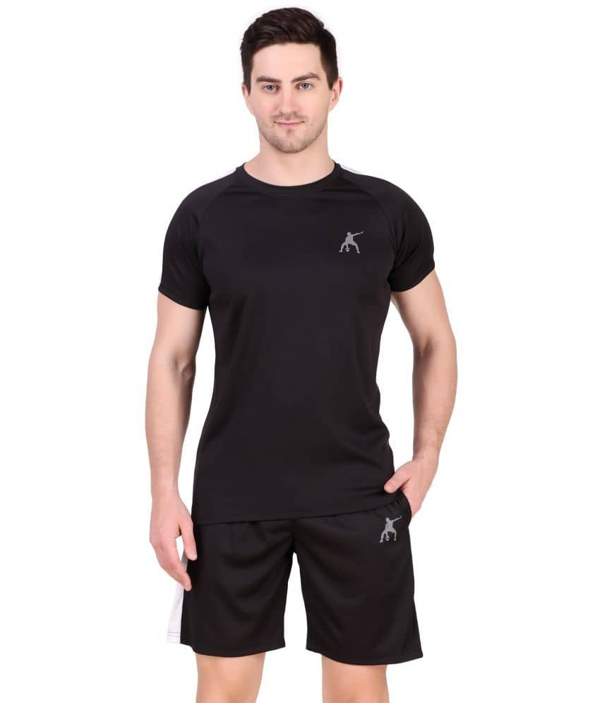 TechFeel Pack of 1 Night sets For Men's ( Black )