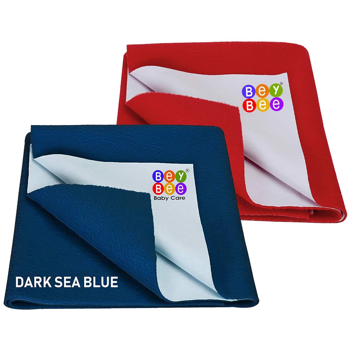     			Beybee - Multi-Colour Laminated Bed Protector Sheet ( Pack of 2 )