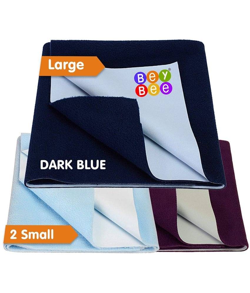     			Beybee - Multi-Colour Laminated Bed Protector Sheet ( Pack of 3 )
