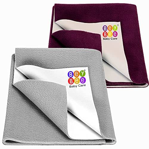 Beybee - Multi-Colour Laminated Bed Protector Sheet ( Pack of 2 ) Beybee - Multi-Colour Laminated Bed Protector Sheet ( Pack of 2 )