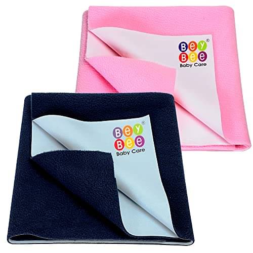     			Beybee - Multi-Colour Laminated Bed Protector Sheet ( Pack of 2 )