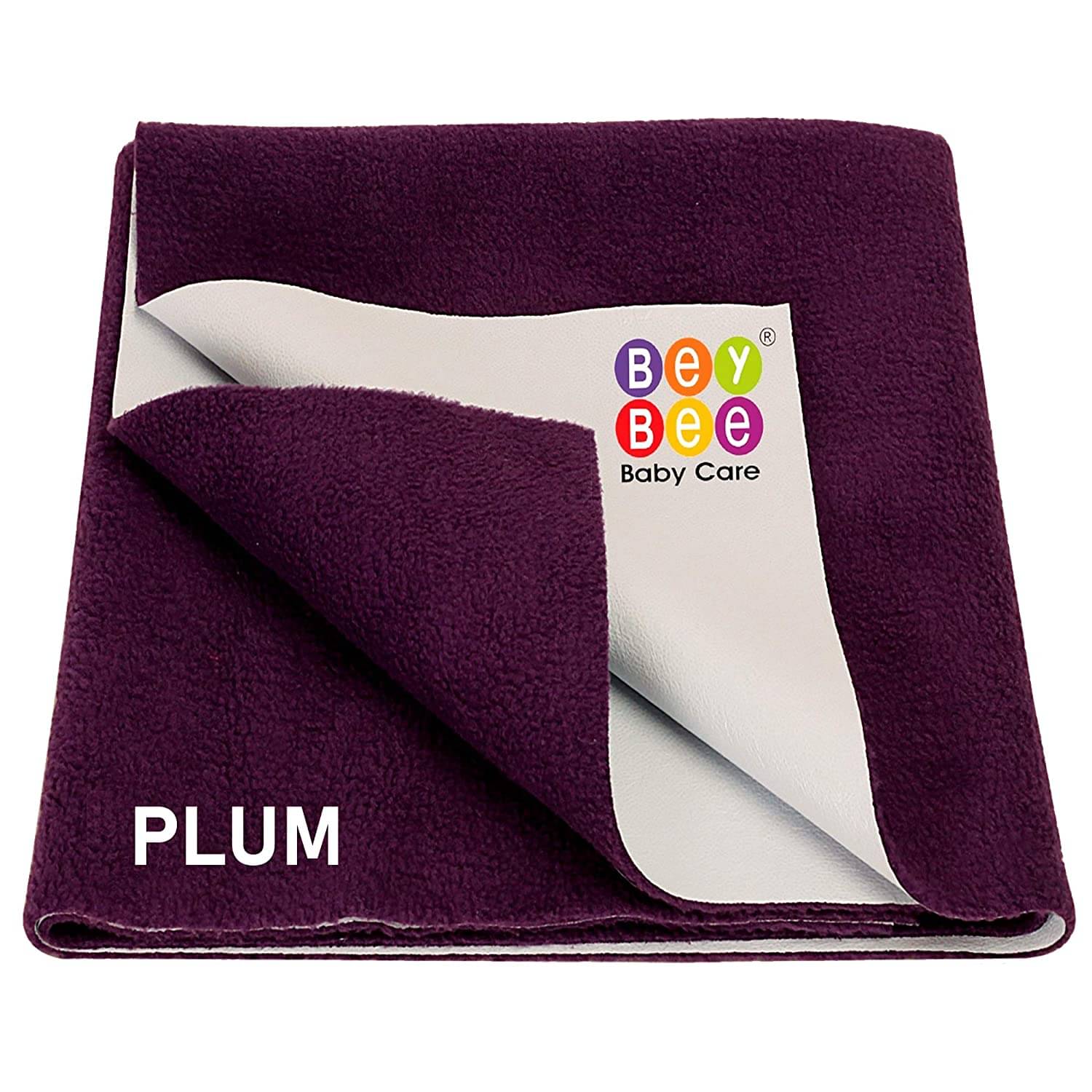     			Beybee - Plum Laminated Bed Protector Sheet ( Pack of 1 )