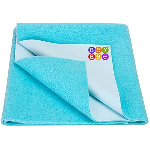 Beybee - Sky Blue Laminated Bed Protector Sheet ( Pack of 1 ) Beybee - Sky Blue Laminated Bed Protector Sheet ( Pack of 1 )