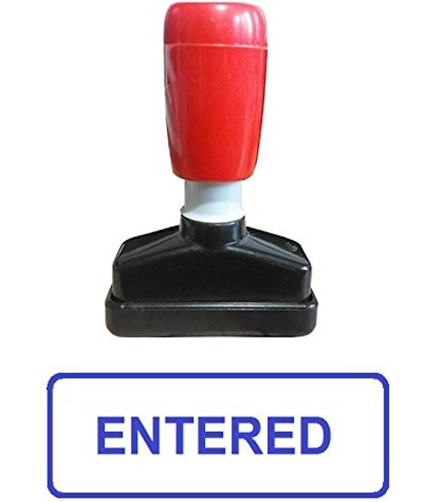 Dey 's Stationery Store Entered Pre-Inked Rubber Stamp Office Stationary Message - Entered ( Pack of 1 ) : - Stationery | Buy online on ZillyBuy
