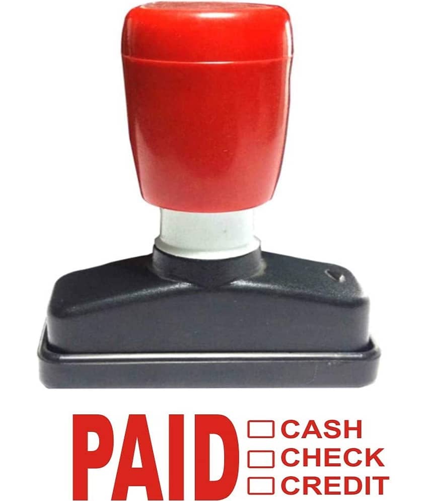 Dey 's Stationery Store Paid ( Cash/Check / Credit) Pre-Inked Rubber Stamp Office Stationary Message - Paid ( Cash/Check / Credit) ( Pack of1 ) - Stationery | Buy online on ZillyBuy