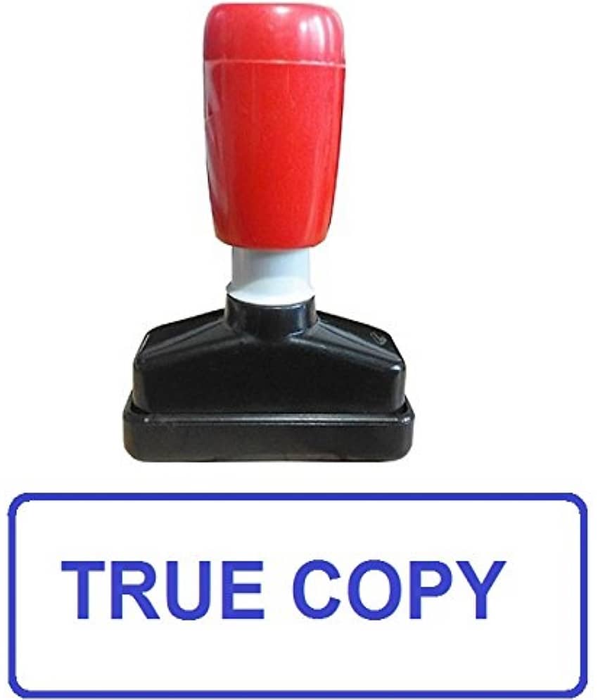 Dey 's Stationery Store True Copy Pre-Inked Rubber Stamp Office Stationary Message - True Copy ( Blue Pack of1 ) - Stationery | Buy online on ZillyBuy