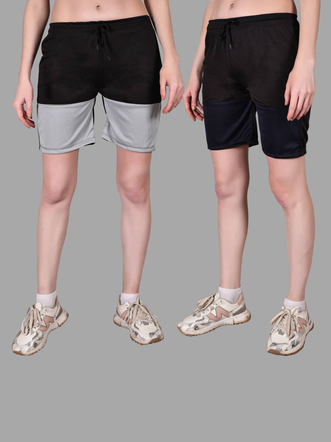     			Fabric Falcon Multi Polyester Lycra Solid Shorts - Single