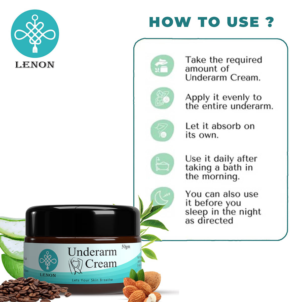     			Lenon Hand Cream 50 g