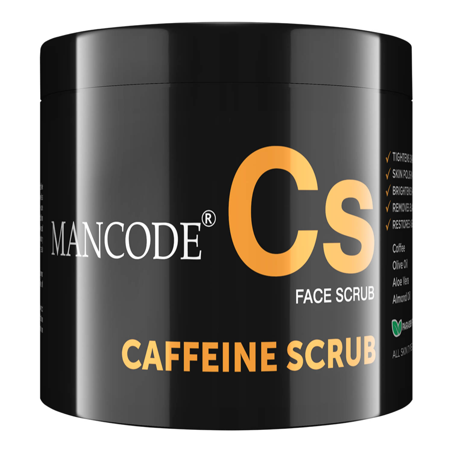 Mancode Caffeine Scrub Tan Removal No Paraben No Sulfate No Mineral Oils, 100 gm (Pack of 1) Mancode Caffeine Scrub Tan Removal No Paraben No Sulfate No Mineral Oils, 100 gm (Pack of 1)