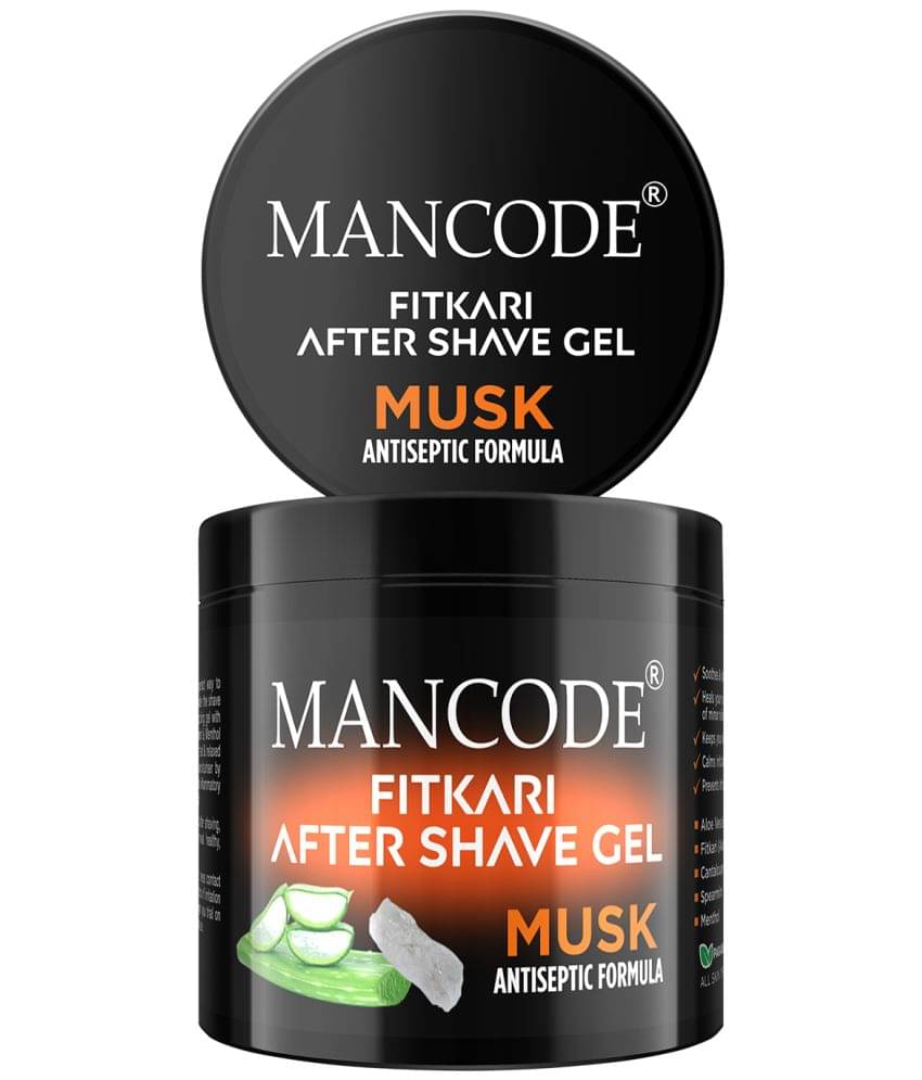 Mancode Fitkari After Shave Gel Musk for Men , Post Shave Gel ,Alcohol Free After Shave , 100 gm (Pack of 1) Mancode Fitkari After Shave Gel Musk for Men , Post Shave Gel ,Alcohol Free After Shave , 100 gm (Pack of 1)
