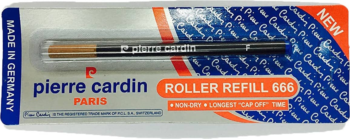 Pierre Cardin 666 Roller Refill (Pack Of 10, Blue)