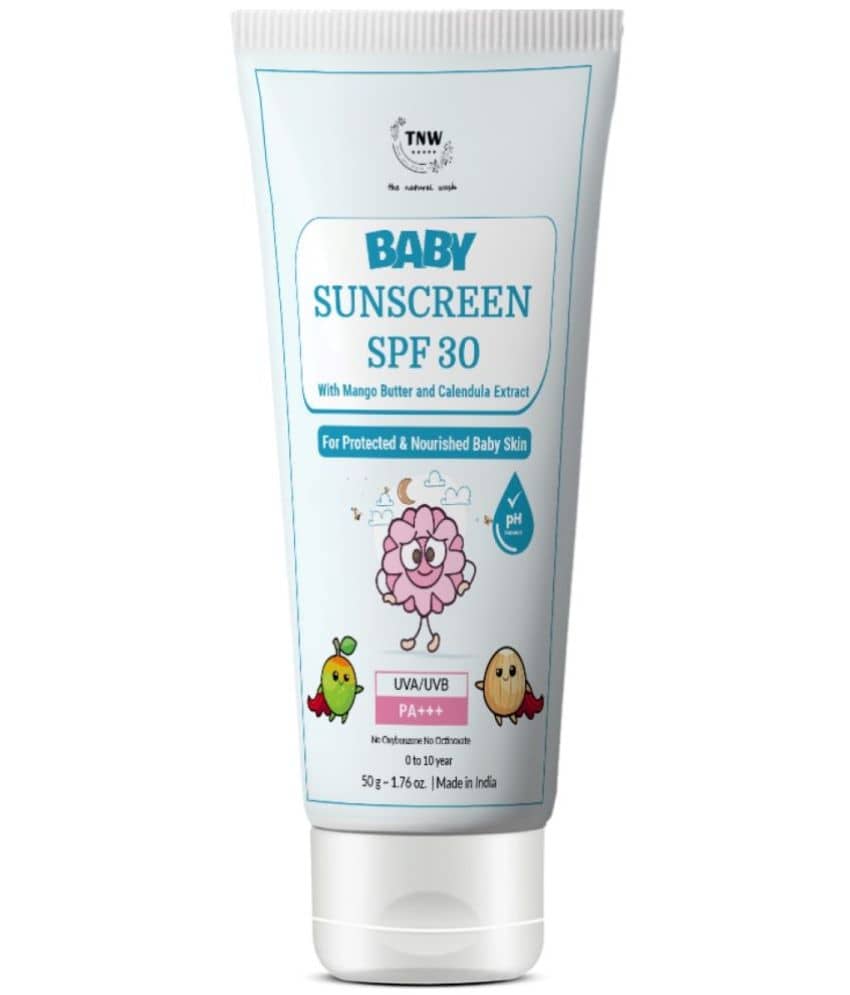 TNW - The Natural Wash Baby Sunscreen Spf 30 With Calendula Extracts And Mango Butter, 50G