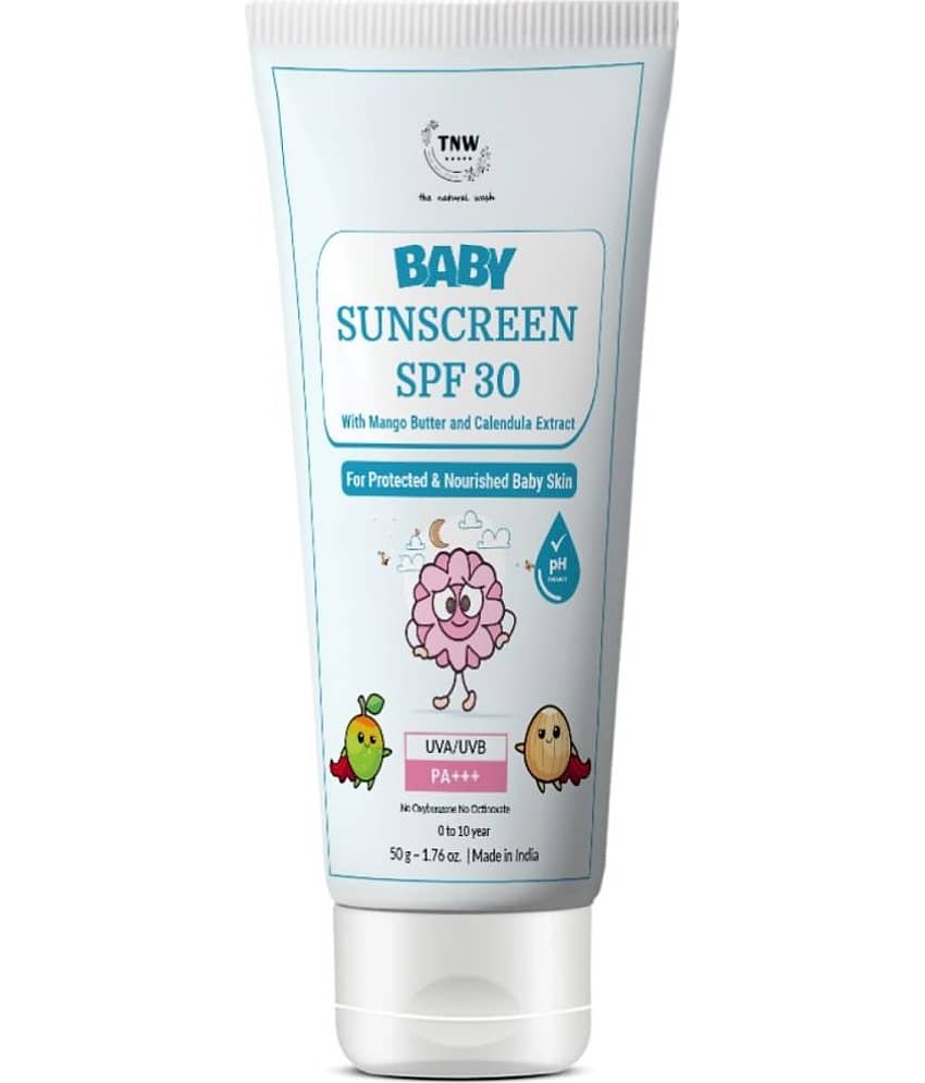 TNW - The Natural Wash Baby Sunscreen Spf 30 With Calendula Extracts And Mango Butter, 50G