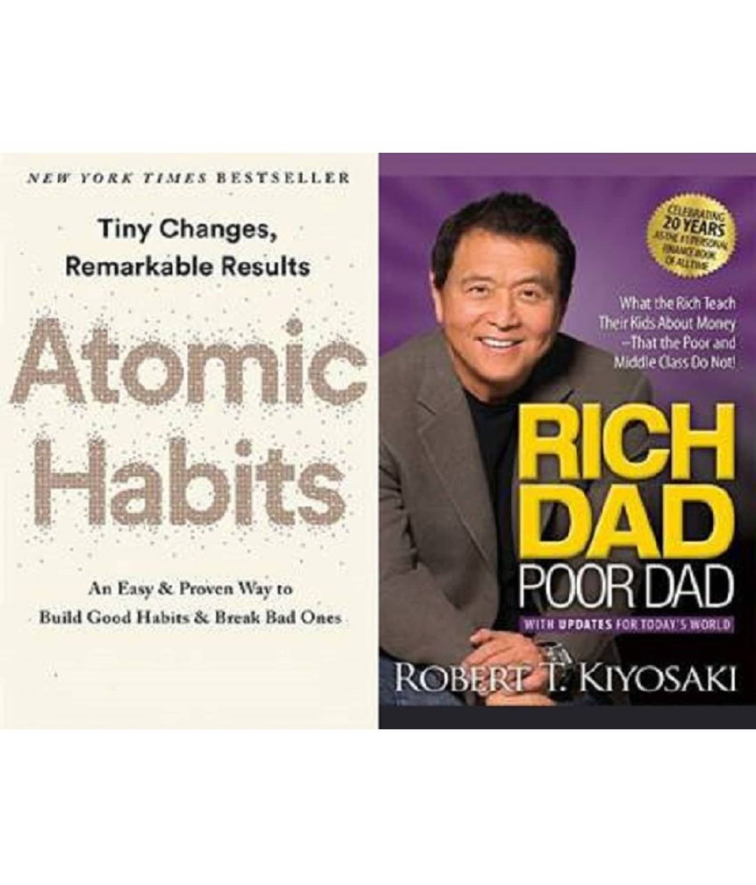 The Atomic Habits + Rich Dad Poor Dad - Stationery | Buy online on ZillyBuy