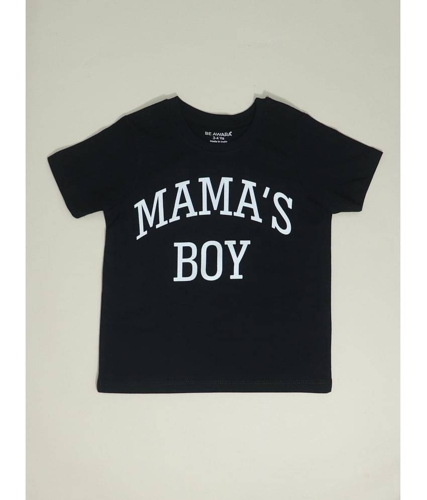     			Be Awara Pack of 2 Boys Cotton T-Shirt ( Black )