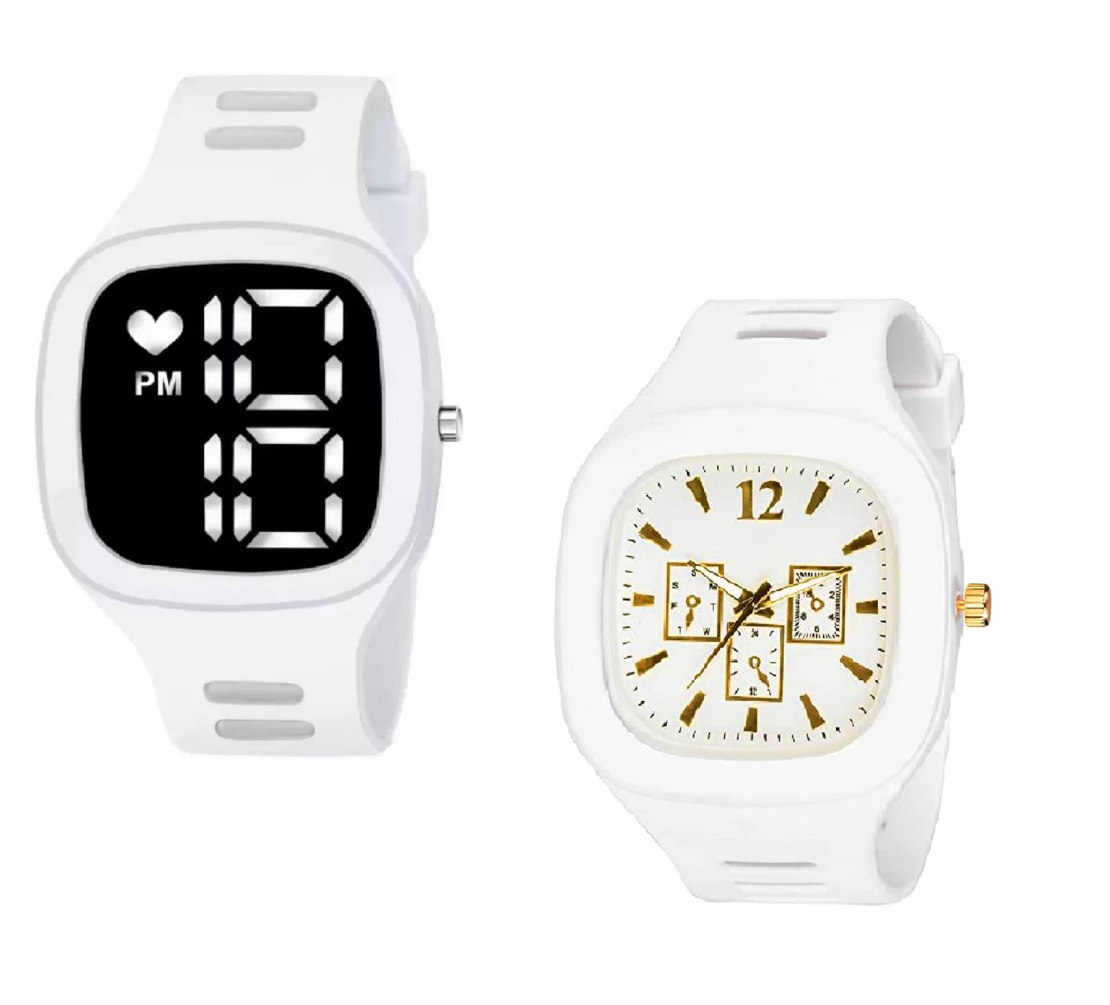     			Cosmic - White Silicon Analog-Digital Men's Watch