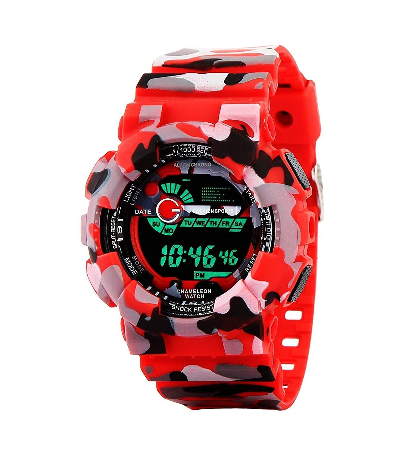     			DECLASSE - Red Silicon Digital Men's Watch