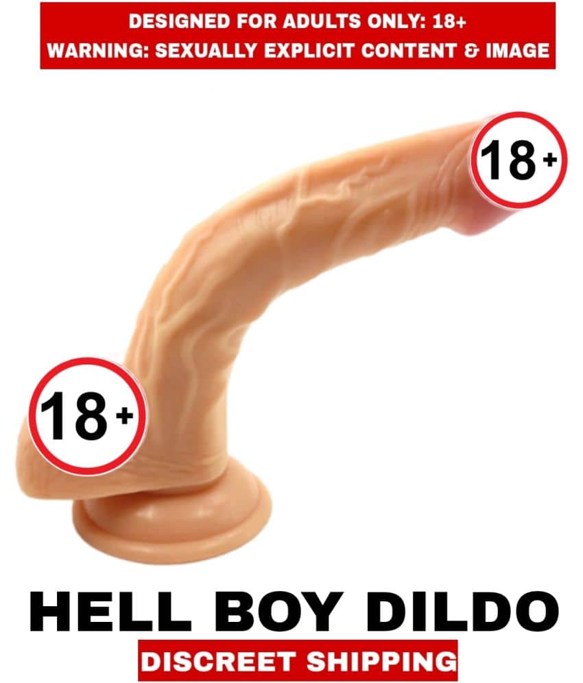 FEMALE ADULT SEX TOY HELL BOY Solid Silicon Bend Shapeable 1Oinch DILDO For Women