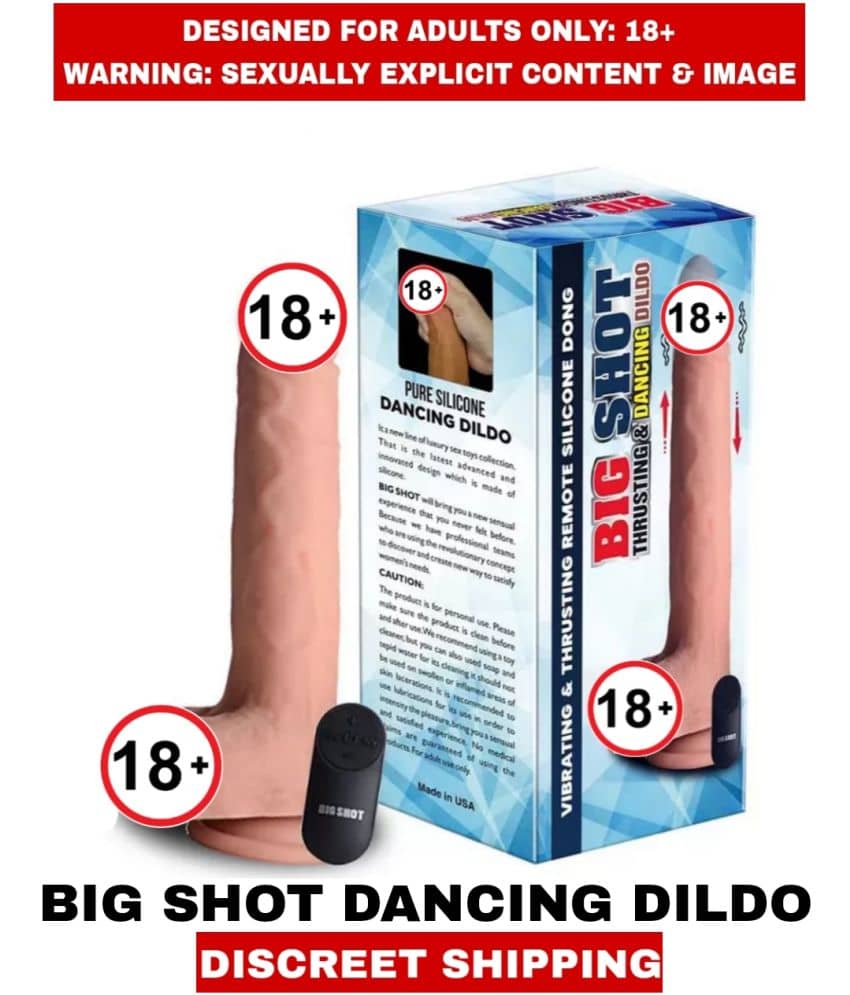 FEMALE ADULT SEX TOYS BIG SHOT GOING UP AND DOWN THRUSTING and DANCING Smooth Silicon DILDO G-Spot VIBRATOR For Women