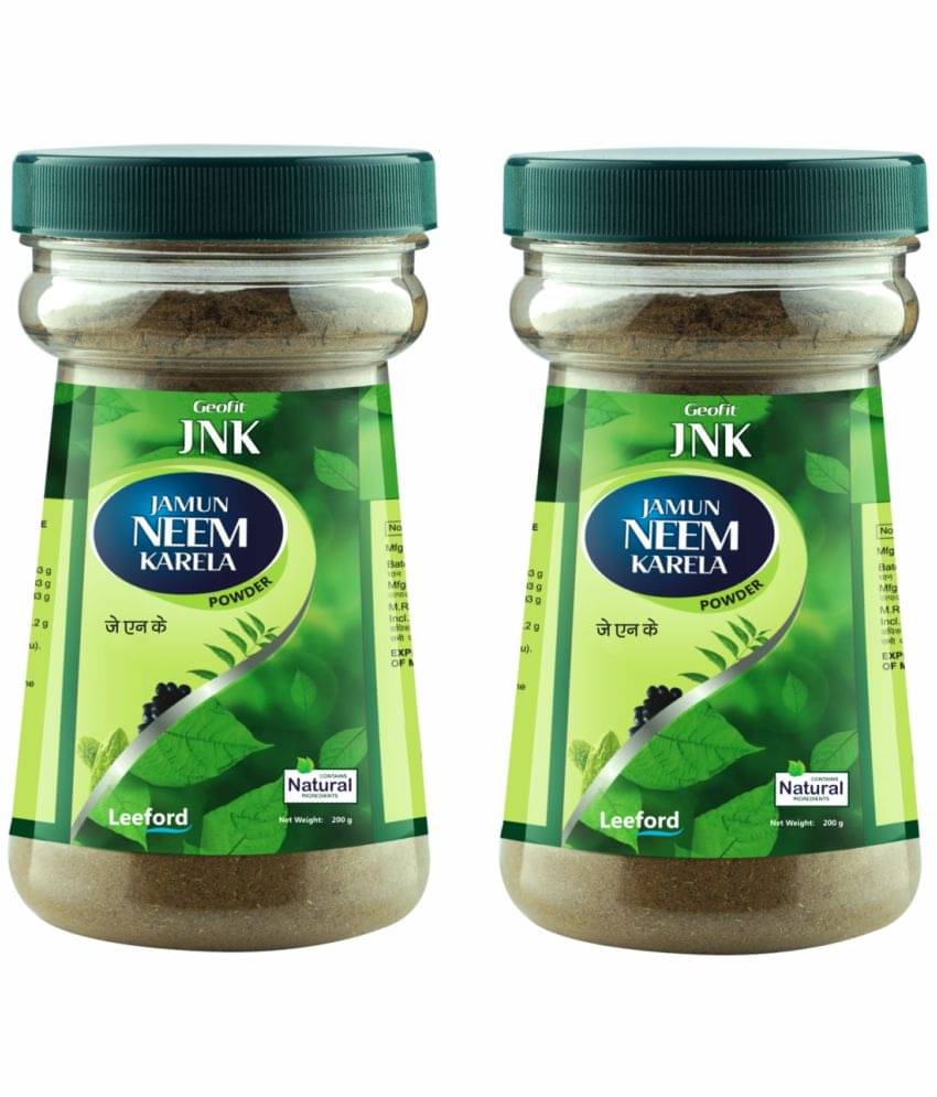 Geofit Jamun Neem Karela Powder _ Immunity Booster with Vitamins & Minerals | Pack of 2 (200g Each) Geofit Jamun Neem Karela Powder _ Immunity Booster with Vitamins & Minerals | Pack of 2 (200g Each)