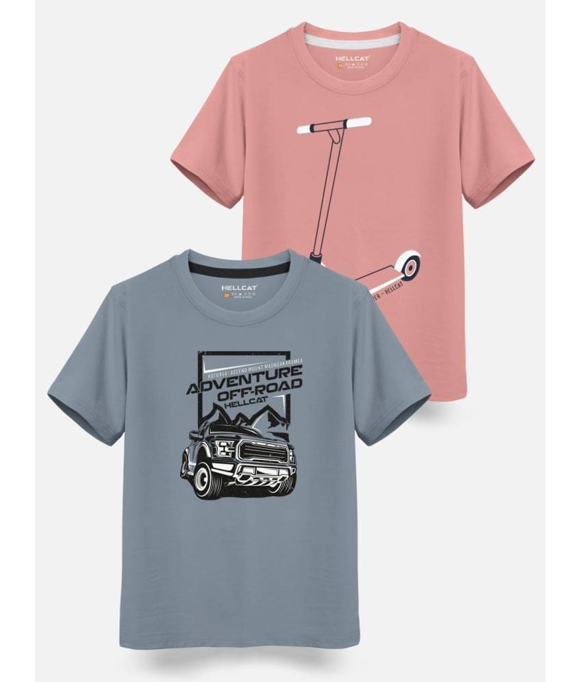     			HELLCAT Pack of 1 Boys Cotton Blend T-Shirt ( Multi Color )
