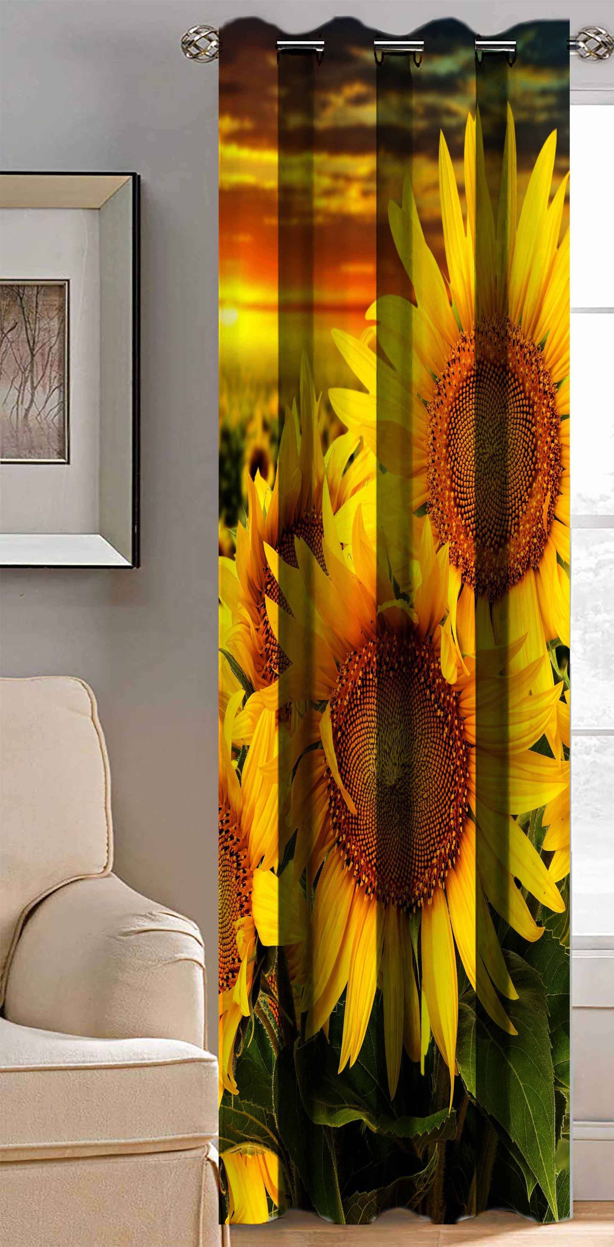     			BELLA TRUE Floral Blackout Room Darkening Curtain 5 ft Pack of 1 Multi Color