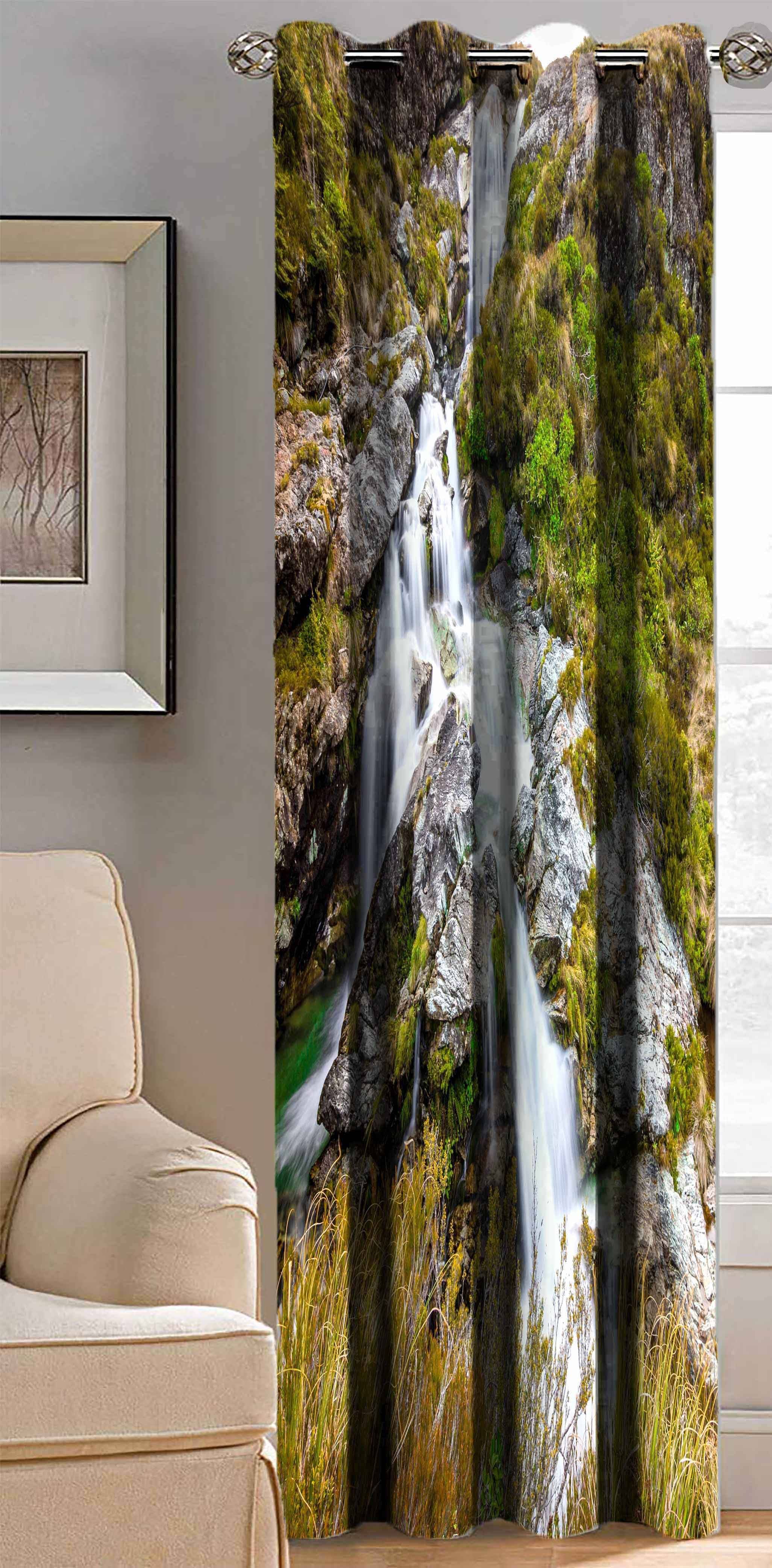 BELLA TRUE Printed Semi-Transparent Curtain 5 ft Pack of 1 Multi Color BELLA TRUE Printed Semi-Transparent Curtain 5 ft Pack of 1 Multi Color