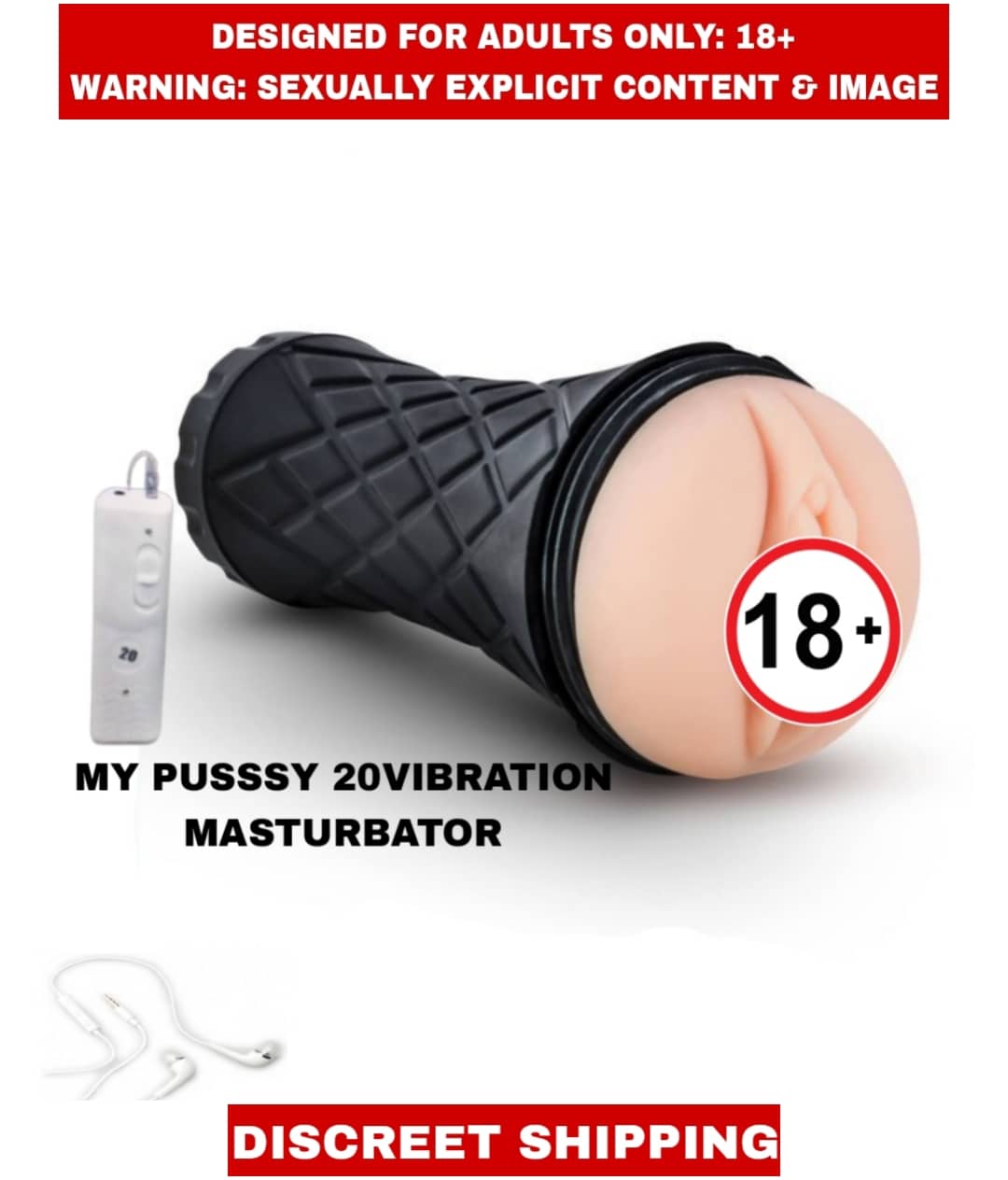 MALE MASTURBATOR MY PUSSY 20 VIBRATION with GIRL Moaning VOICE FLESH LIGHT For Men