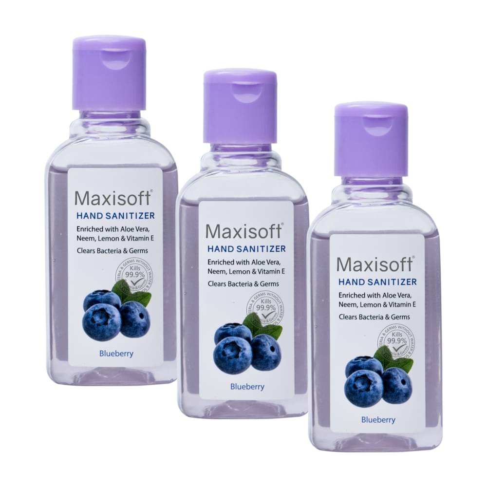 MAXISOFT - Antibacterial Hand Sanitizer 60 mL ( Pack of 3 ) MAXISOFT - Antibacterial Hand Sanitizer 60 mL ( Pack of 3 )
