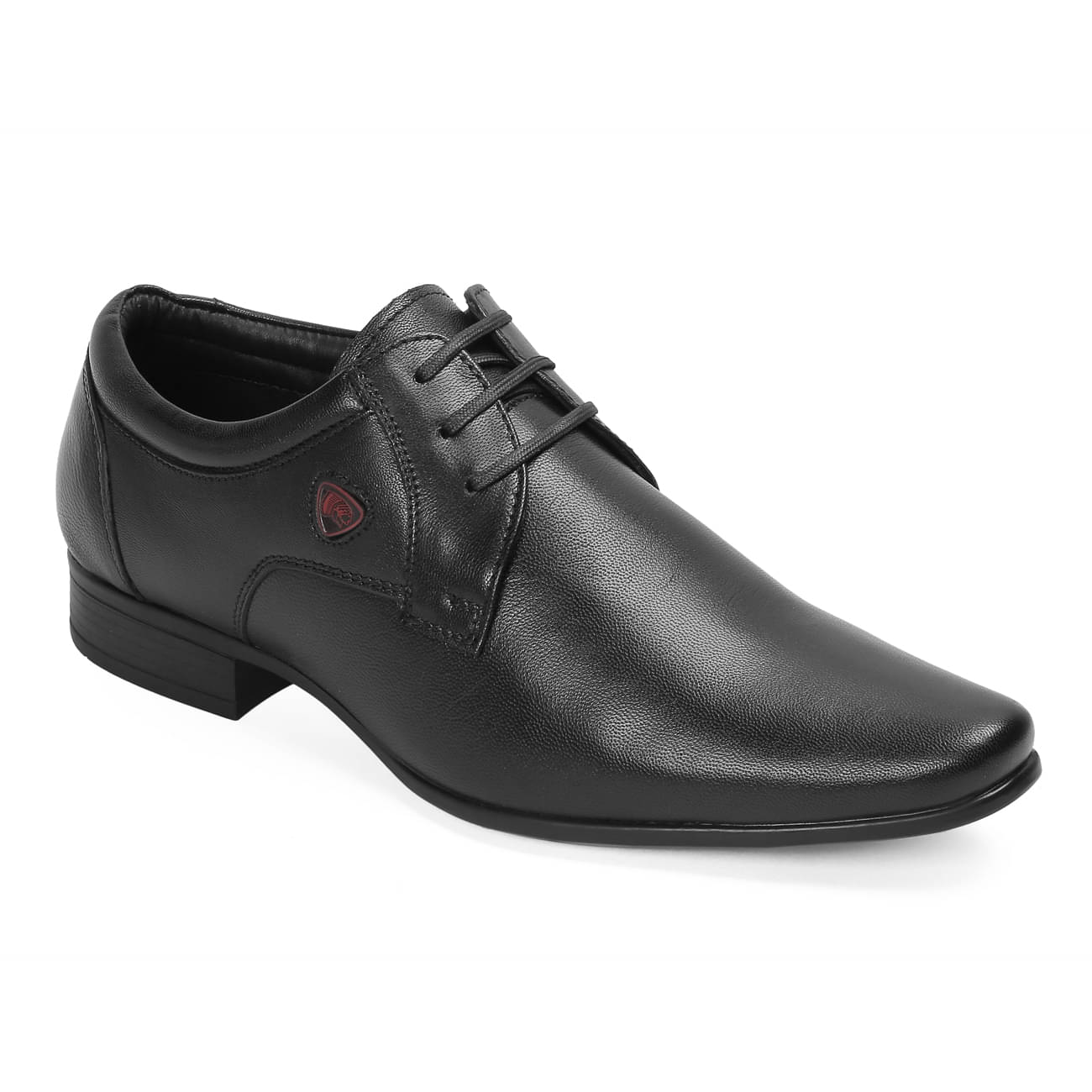     			Red Chief - Black Men's Derby Formal Shoes