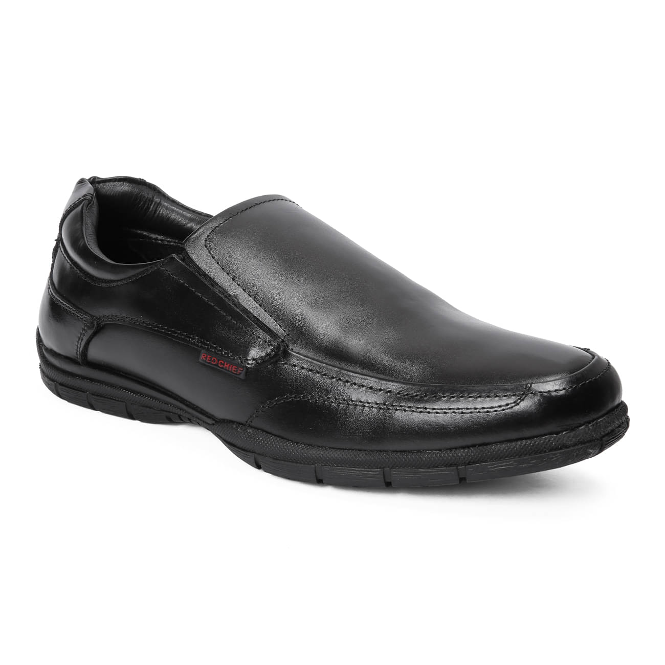     			Red Chief - Black Men's Slip On Formal Shoes
