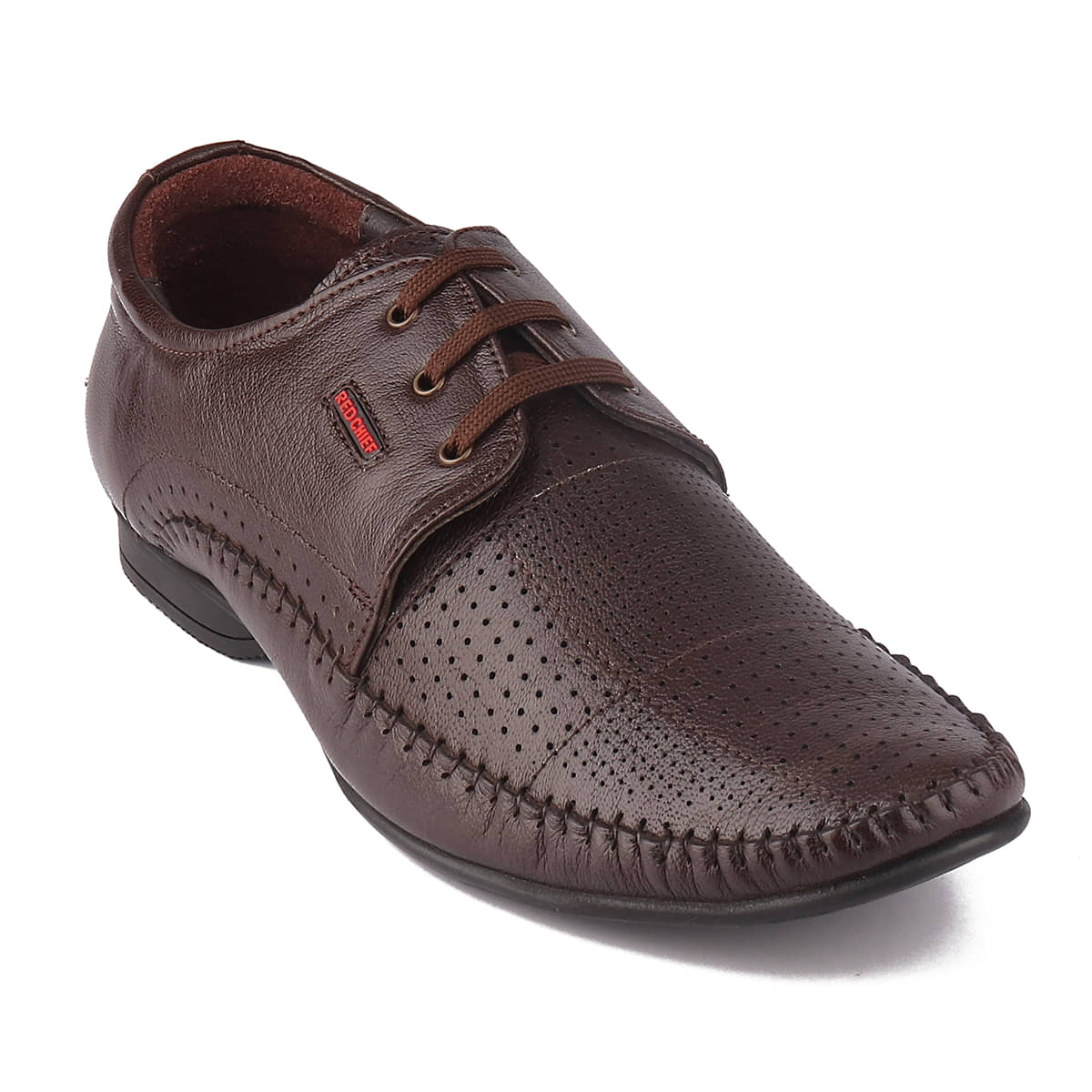     			Red Chief - Brown Men's Brogue Formal Shoes