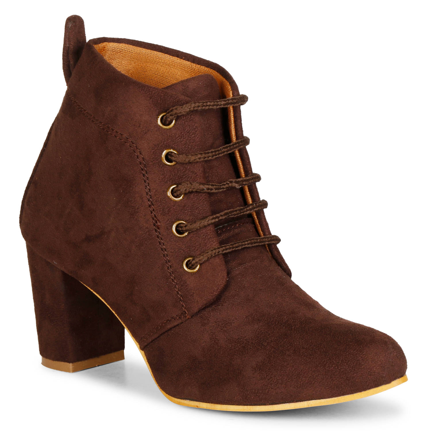     			Saheb - Brown Women's Ankle Length Boots