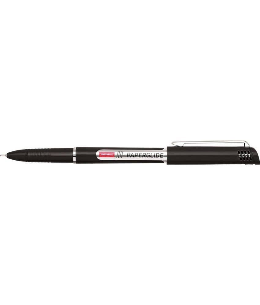 Unomax Paper Glide Liquid Ball Point Ball Pen (Pack Of 20, Black) - Stationery | Buy online on ZillyBuy