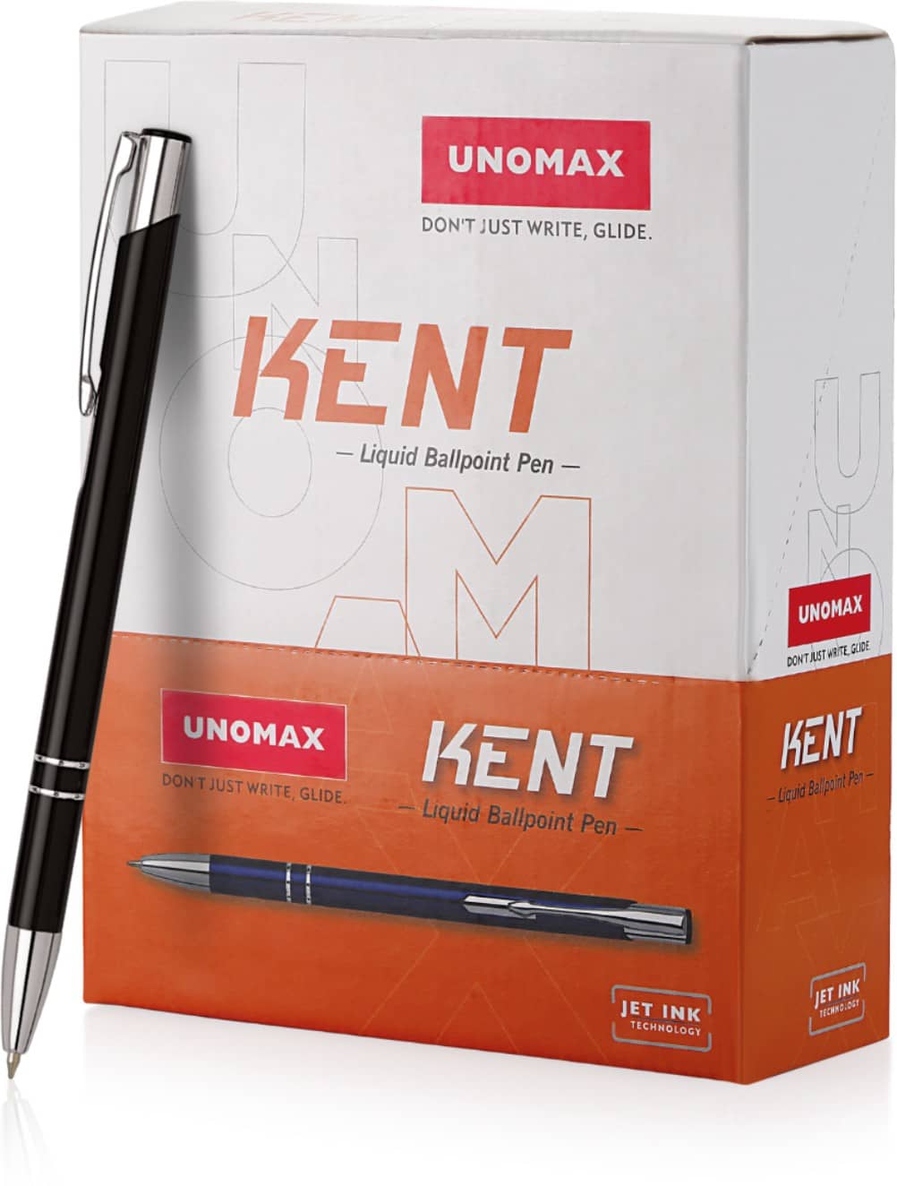 Unomax Kent Premium Metal Body Ball Pen (Pack Of 6, Blue)