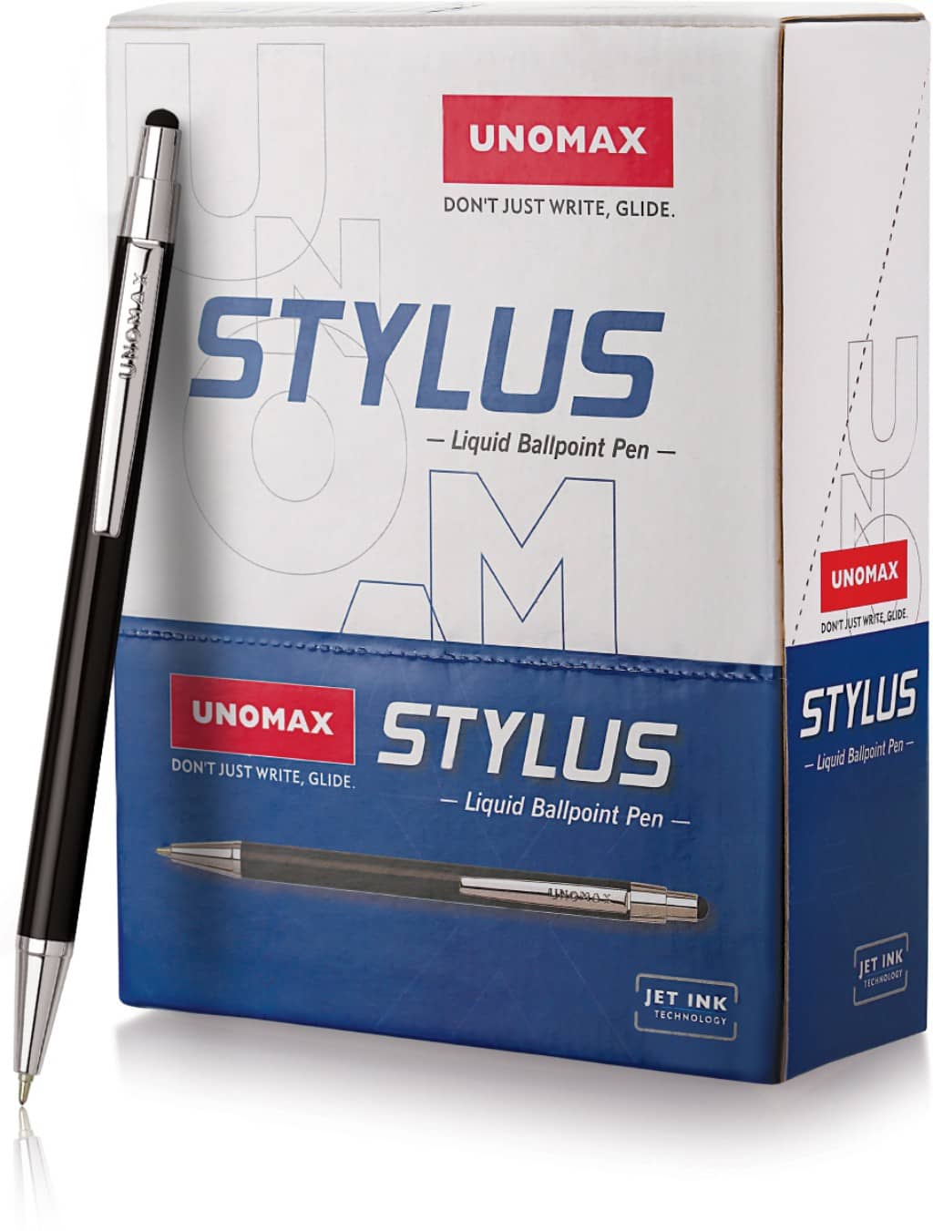 Unomax Stylus Premium Metal Body Ball Pen (Pack Of 6, Blue) - Stationery | Buy online on ZillyBuy