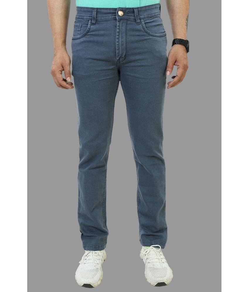     			plounge - Grey Cotton Blend Regular Fit Men's Jeans ( Pack of 1 )