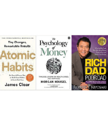 AtomicHabits + Rich Dad Poor Dad + Psychology Of Money - Stationery | Buy online on ZillyBuy