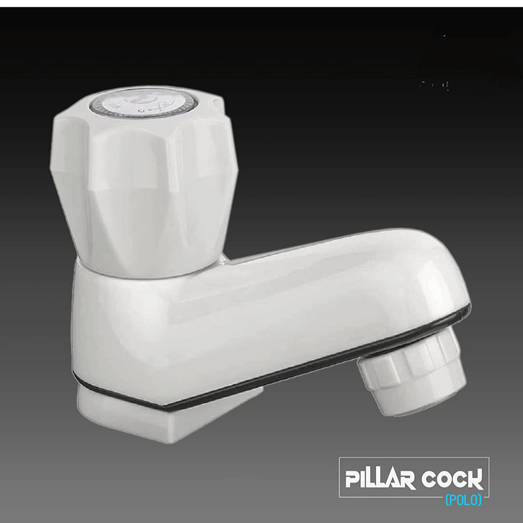 BATHONIX PVC POLO PILLAR COCK TAP FOR WASHBASIN (PACK OF 1) Plastic (ABS) Wash Basin Tap (Pillar Cock) BATHONIX PVC POLO PILLAR COCK TAP FOR WASHBASIN (PACK OF 1) Plastic (ABS) Wash Basin Tap (Pillar Cock)